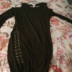 Cold shoulder Jersey Dress